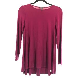 Eileen Fisher PS Purple Long Sleeve Petite Blouse